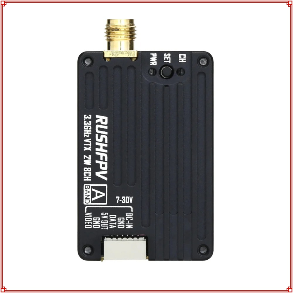 جهاز إرسال RUSHFPV 3.3G 2W VTX - مراجعة Drone Receiver وسعره