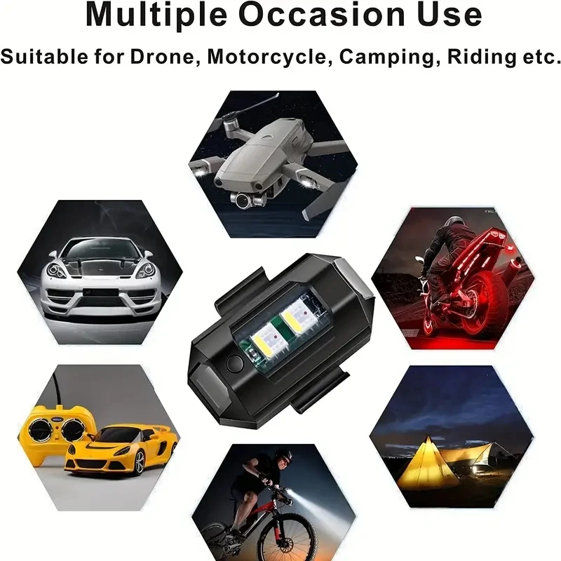ضوء مضاد للتصادم ، مصباح ليد ع - مراجعة Drone Led Light وسعره
