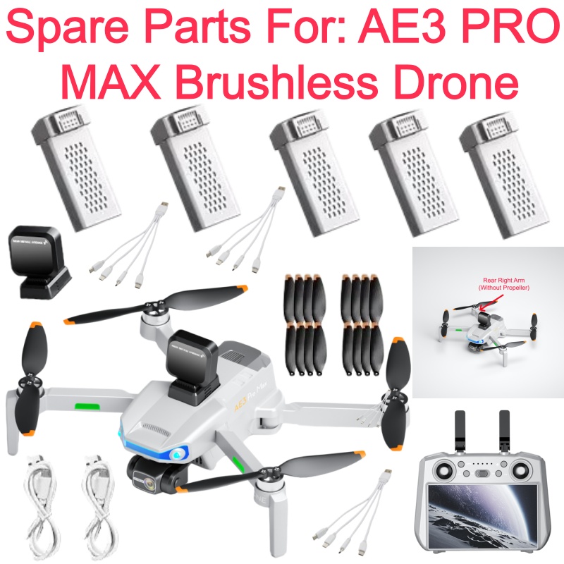 بطارية طائرة بدون طيار AE3 PRO - مراجعة Drone Propeller وسعره