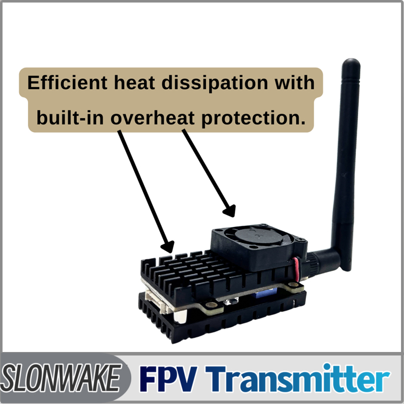 SLONWAKE 5.8G 3000mW محاكاة VT - مراجعة Drone Receiver وسعره