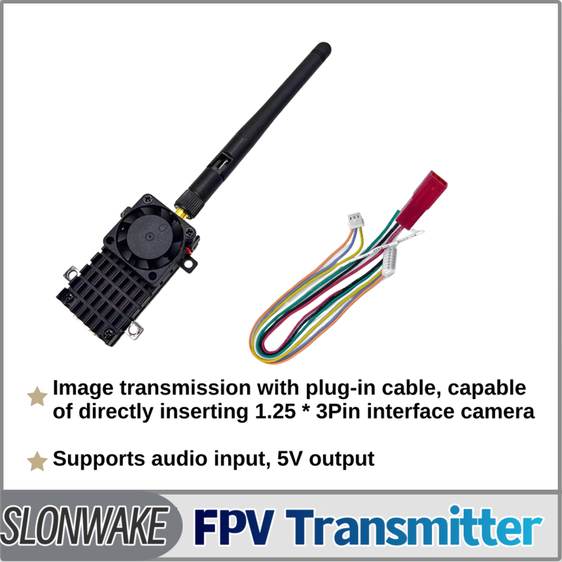 SLONWAKE 5.8G 3000mW محاكاة VT - مراجعة Drone Receiver وسعره