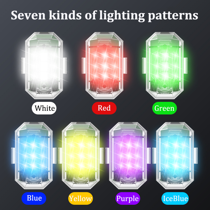 1/2/4 قطعة LED اللاسلكية الطائ - مراجعة Drone Led Light وسعره